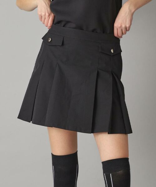 ADABAT STREAM / アダバットストリーム ミニ・ひざ丈スカート | 撥水加工 ボックスプリーツ ストレッチ スカート | 詳細1