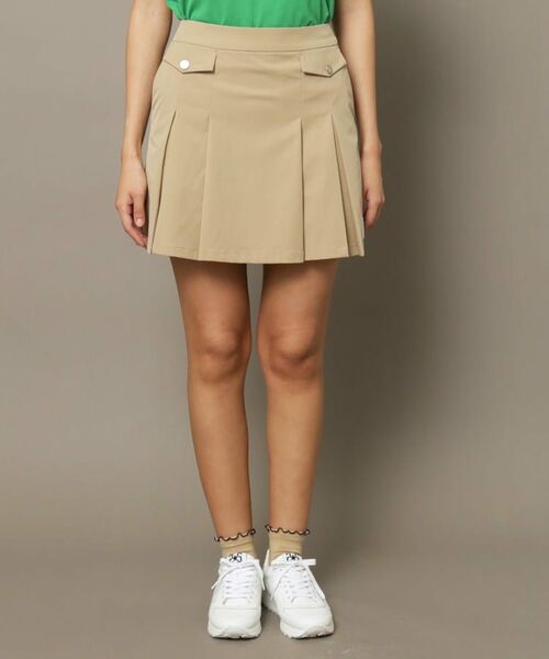 ADABAT STREAM / アダバットストリーム ミニ・ひざ丈スカート | 撥水加工 ボックスプリーツ ストレッチ スカート | 詳細18