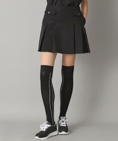 ADABAT STREAM / アダバットストリーム ミニ・ひざ丈スカート | 撥水加工 ボックスプリーツ ストレッチ スカート | 詳細3