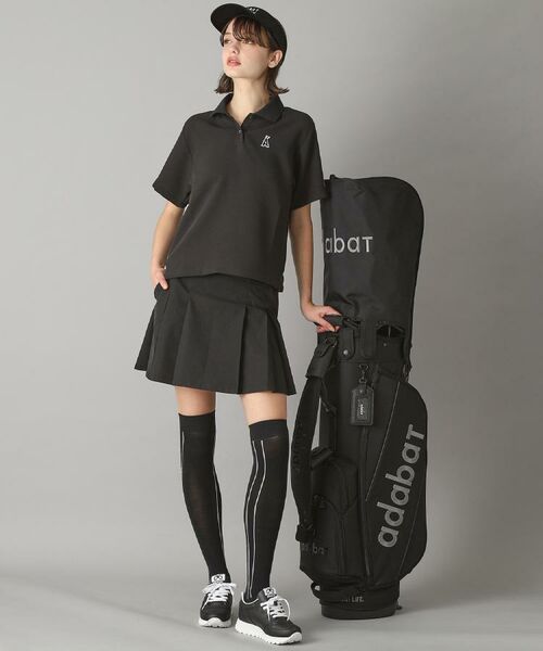 ADABAT STREAM / アダバットストリーム ミニ・ひざ丈スカート | 撥水加工 ボックスプリーツ ストレッチ スカート | 詳細7