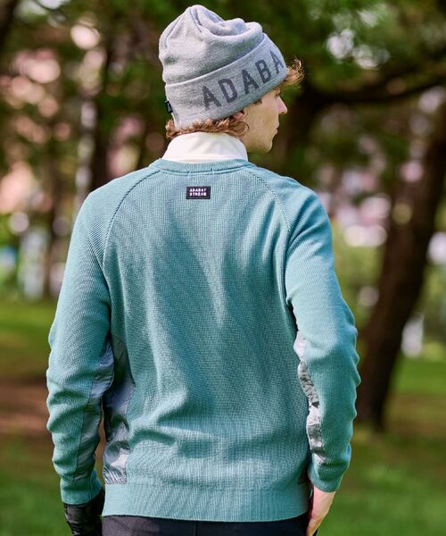 ADABAT STREAM / アダバットストリーム ニット・セーター | 布帛コンビクルーネックニット | 詳細10