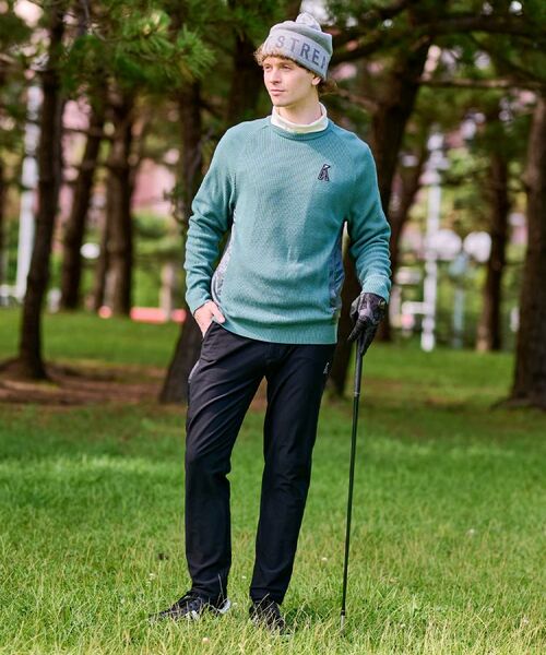 ADABAT STREAM / アダバットストリーム ニット・セーター | 布帛コンビクルーネックニット | 詳細11