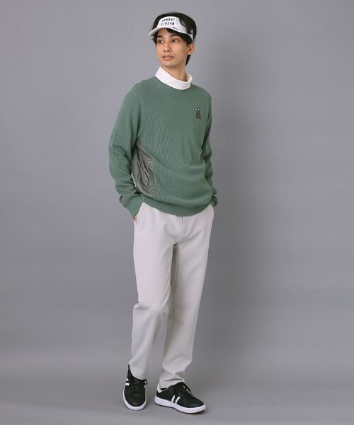 ADABAT STREAM / アダバットストリーム ニット・セーター | 布帛コンビクルーネックニット | 詳細14