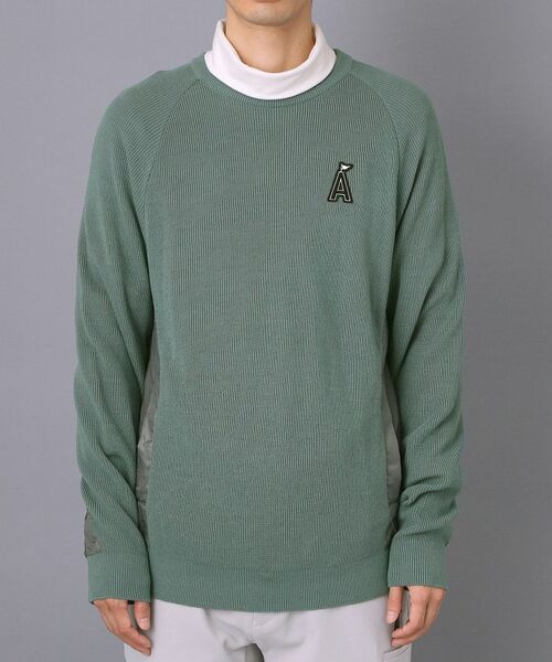 ADABAT STREAM / アダバットストリーム ニット・セーター | 布帛コンビクルーネックニット | 詳細17