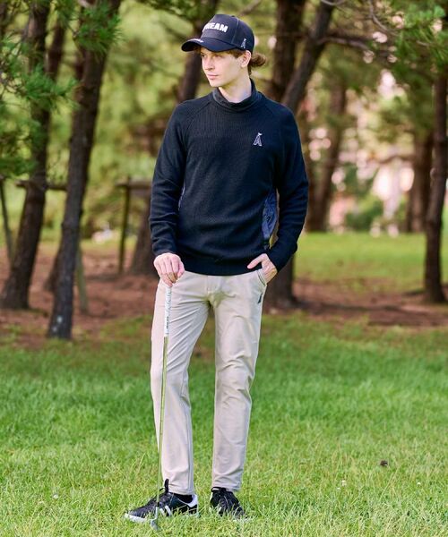 ADABAT STREAM / アダバットストリーム ニット・セーター | 布帛コンビクルーネックニット | 詳細3