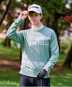 ADABAT STREAM / アダバットストリーム ニット・セーター | イージーケアメッセージロゴニット