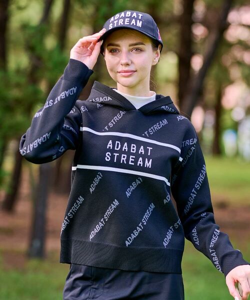 ADABAT STREAM / アダバットストリーム ニット・セーター | STREAMサインロゴニットフーディー | 詳細1