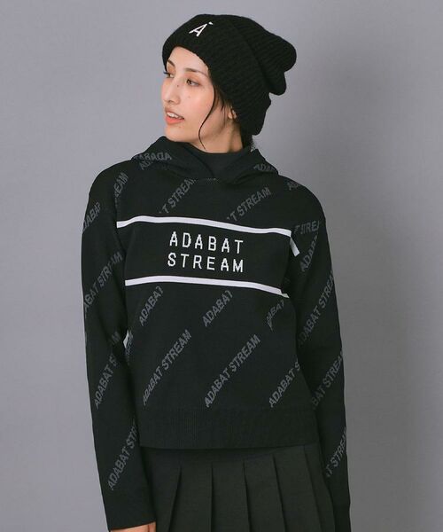 ADABAT STREAM / アダバットストリーム ニット・セーター | STREAMサインロゴニットフーディー | 詳細4