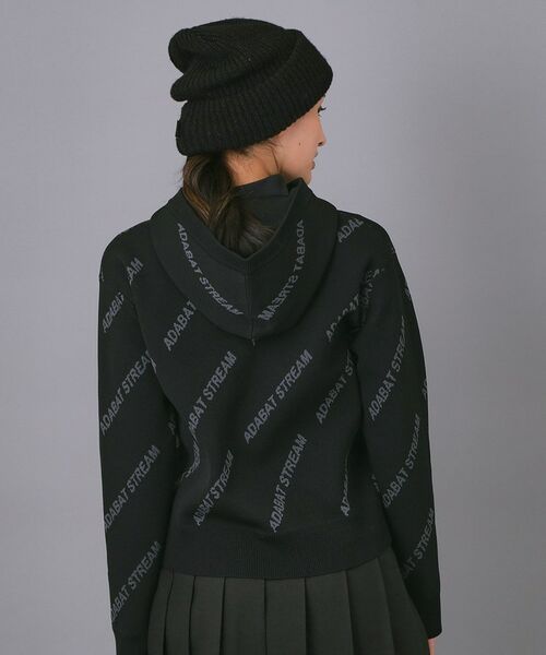 ADABAT STREAM / アダバットストリーム ニット・セーター | STREAMサインロゴニットフーディー | 詳細5