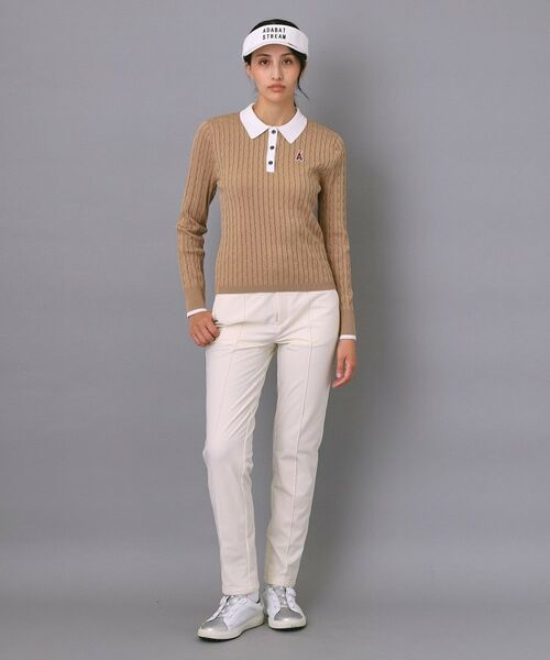 ADABAT STREAM / アダバットストリーム ニット・セーター | ケーブルニットクレリックポロシャツ | 詳細16