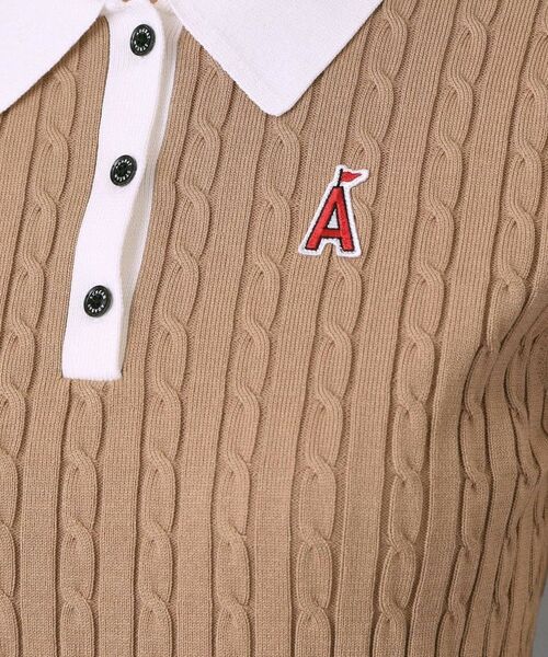 ADABAT STREAM / アダバットストリーム ニット・セーター | ケーブルニットクレリックポロシャツ | 詳細18