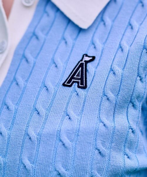 ADABAT STREAM / アダバットストリーム ニット・セーター | ケーブルニットクレリックポロシャツ | 詳細29