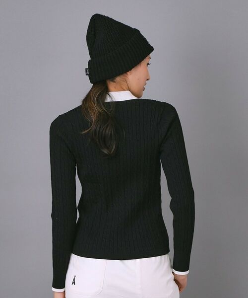 ADABAT STREAM / アダバットストリーム ニット・セーター | ケーブルニットクレリックポロシャツ | 詳細7