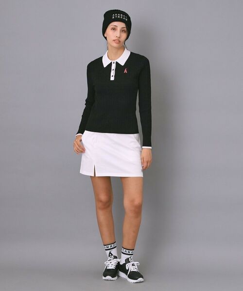 ADABAT STREAM / アダバットストリーム ニット・セーター | ケーブルニットクレリックポロシャツ | 詳細8