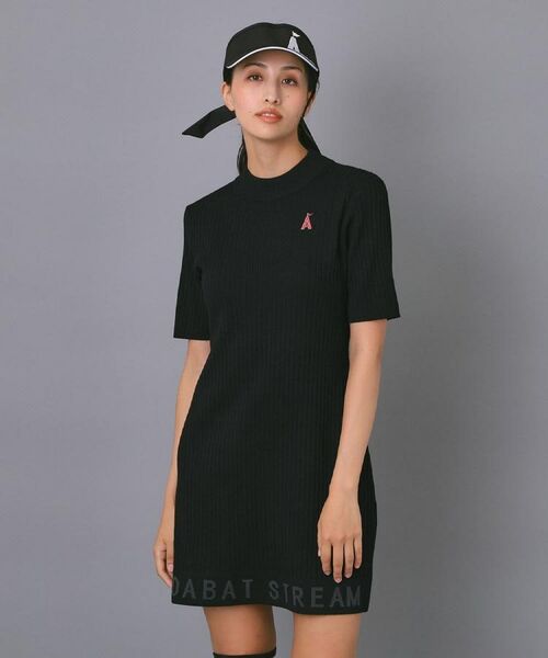 ADABAT STREAM / アダバットストリーム ワンピース | ワイドリブAラインニットワンピ | 詳細1