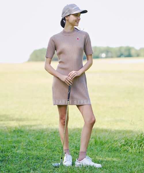 ADABAT STREAM / アダバットストリーム ワンピース | ワイドリブAラインニットワンピ | 詳細10