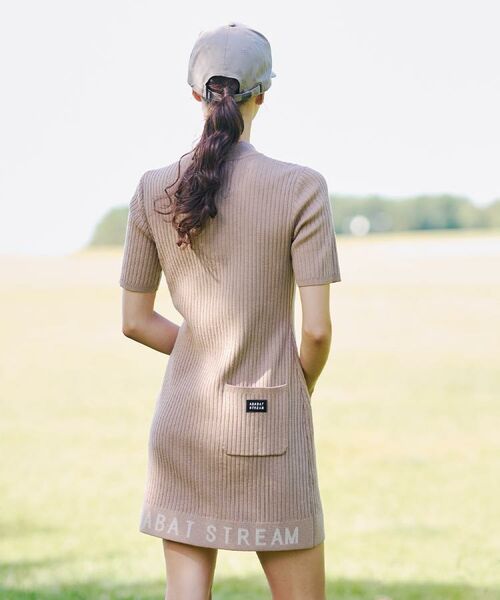 ADABAT STREAM / アダバットストリーム ワンピース | ワイドリブAラインニットワンピ | 詳細12