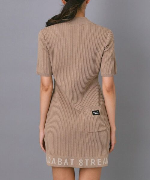 ADABAT STREAM / アダバットストリーム ワンピース | ワイドリブAラインニットワンピ | 詳細23