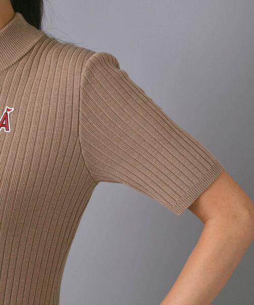 ADABAT STREAM / アダバットストリーム ワンピース | ワイドリブAラインニットワンピ | 詳細25