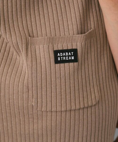 ADABAT STREAM / アダバットストリーム ワンピース | ワイドリブAラインニットワンピ | 詳細28