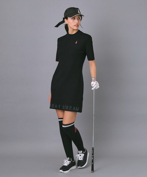 ADABAT STREAM / アダバットストリーム ワンピース | ワイドリブAラインニットワンピ | 詳細4