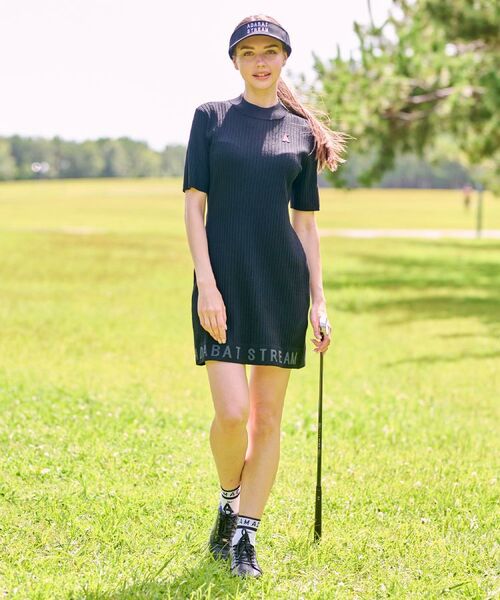 ADABAT STREAM / アダバットストリーム ワンピース | ワイドリブAラインニットワンピ | 詳細5