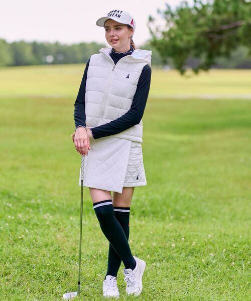 ADABAT STREAM / アダバットストリーム ミニ・ひざ丈スカート | 【撥水】ライト中綿Aラインスカート | 詳細2