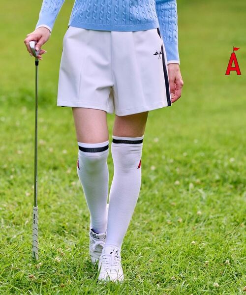 ADABAT STREAM / アダバットストリーム ショート・ハーフ・半端丈パンツ | ドライタッチサイドラインキュロット(ホワイト(002))