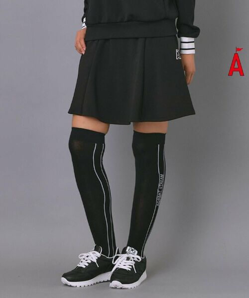 ADABAT STREAM / アダバットストリーム ミニ・ひざ丈スカート | ロゴラインフレアスカート | 詳細2