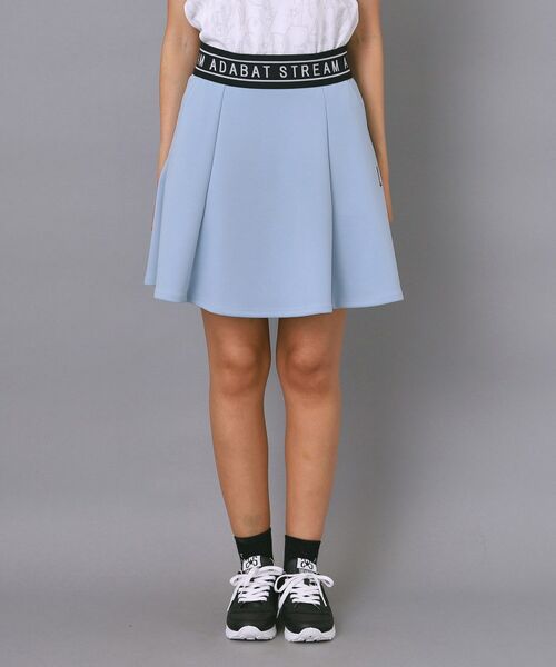 ADABAT STREAM / アダバットストリーム ミニ・ひざ丈スカート | ロゴラインフレアスカート | 詳細20