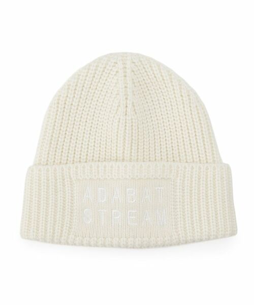 ADABAT STREAM/アダバットストリーム ADABAT STREAM リブニットキャップ ホワイト(001) 00 ADABAT STREAM/アダバットストリーム ADABAT STREAM リブニットキャップ ホワイト(001) 00