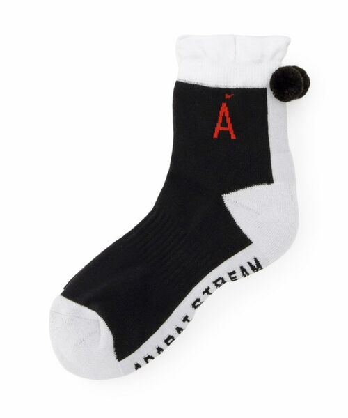 ADABAT STREAM / アダバットストリーム ソックス | STREAMエースぼんぼんショートソックス（ブラック(019)）