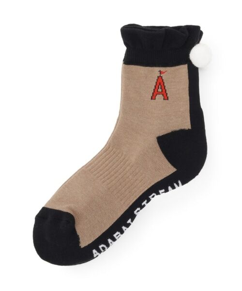 ADABAT STREAM / アダバットストリーム ソックス | STREAMエースぼんぼんショートソックス（ベージュ(052)）