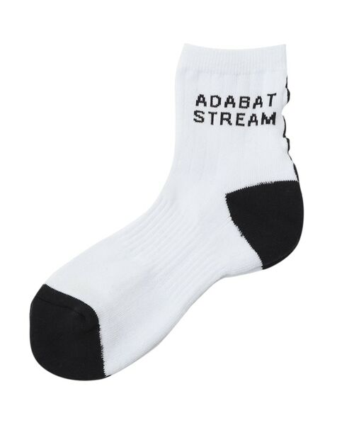 ADABAT STREAM / アダバットストリーム ソックス | ADABAT STREAM メローショートソックス（ホワイト(001)）