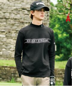 ADABAT STREAM / アダバットストリーム カットソー | フロントロゴモックネックT