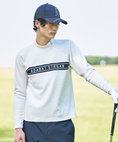 ADABAT STREAM / アダバットストリーム カットソー | フロントロゴモックネックT | 詳細1