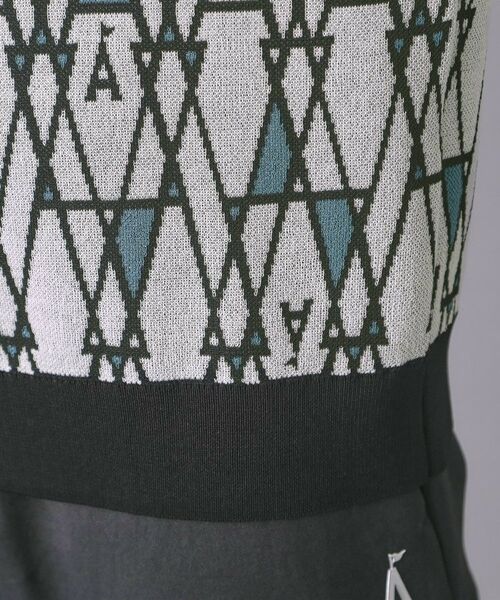 ADABAT STREAM / アダバットストリーム ポロシャツ | ジオメットリック半袖ポロえりニット | 詳細17