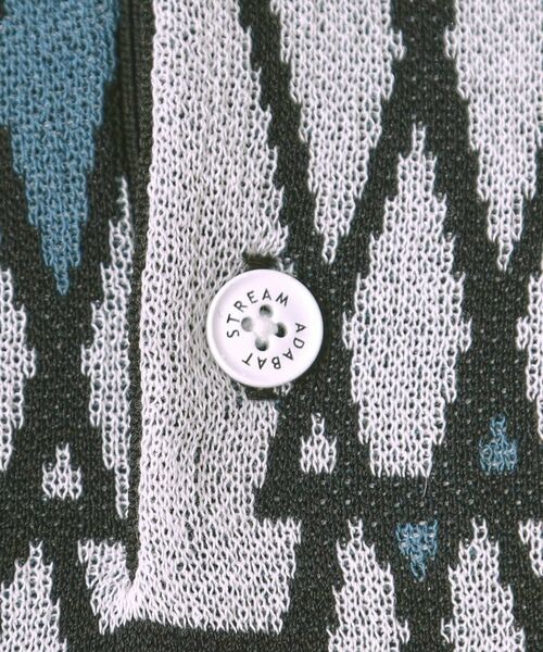 ADABAT STREAM / アダバットストリーム ポロシャツ | ジオメットリック半袖ポロえりニット | 詳細18