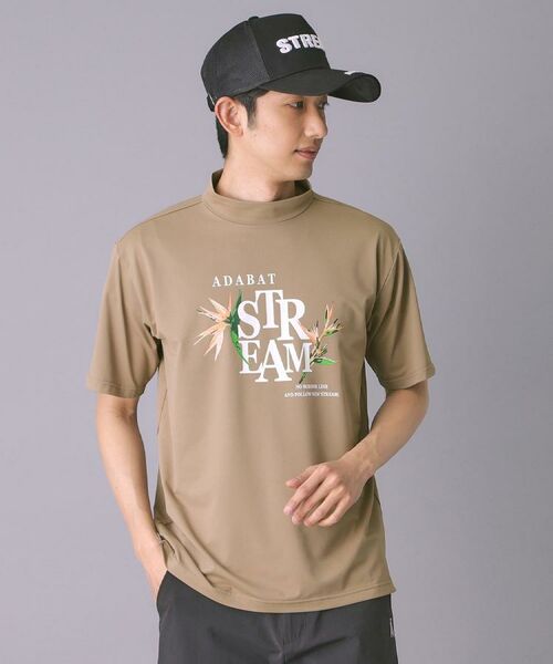 ADABAT STREAM / アダバットストリーム カットソー | フラワープリント半袖モックT | 詳細25