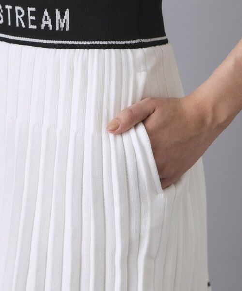 ADABAT STREAM / アダバットストリーム ミニ・ひざ丈スカート | ラインニットプリーツスカート | 詳細12