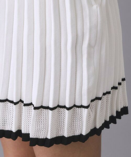 ADABAT STREAM / アダバットストリーム ミニ・ひざ丈スカート | ラインニットプリーツスカート | 詳細14