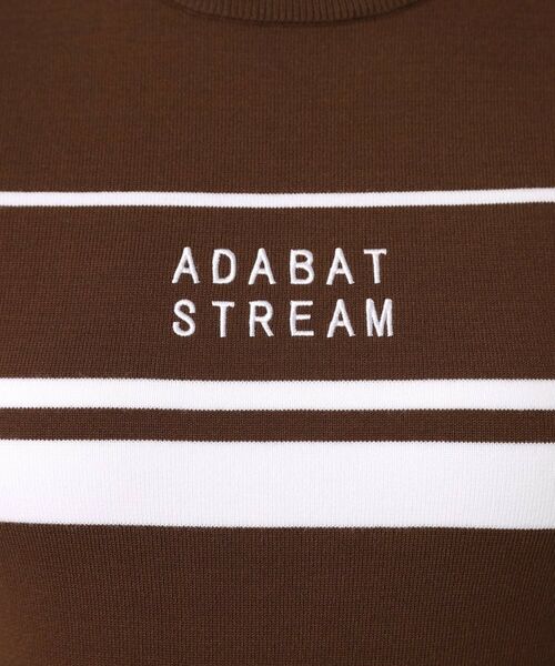 ADABAT STREAM / アダバットストリーム ニット・セーター | ラインロゴニットモックネックプルオーバー | 詳細12