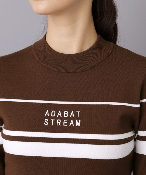ADABAT STREAM / アダバットストリーム ニット・セーター | ラインロゴニットモックネックプルオーバー | 詳細16