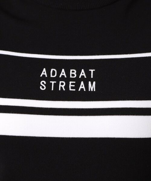 ADABAT STREAM / アダバットストリーム ニット・セーター | ラインロゴニットモックネックプルオーバー | 詳細4