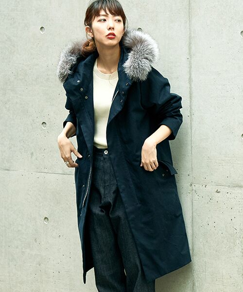 新鮮なモッズ コート ネイビー レディース 人気のファッション画像