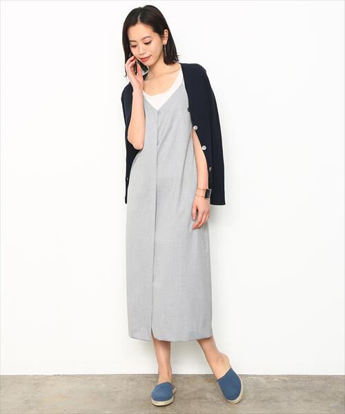 セール ラップスリップドレス ミニ丈 ひざ丈ワンピース Adam Et Rope アダム エ ロペ ファッション通販 タカシマヤファッションスクエア