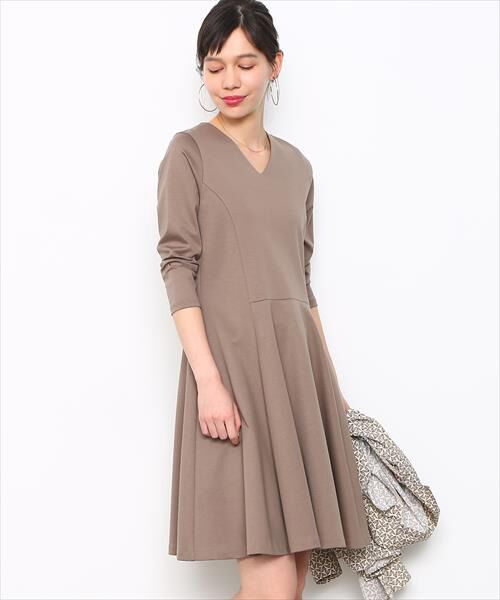 セール フレアジャージードレス ミニ丈 ひざ丈ワンピース Adam Et Rope アダム エ ロペ ファッション通販 タカシマヤファッションスクエア