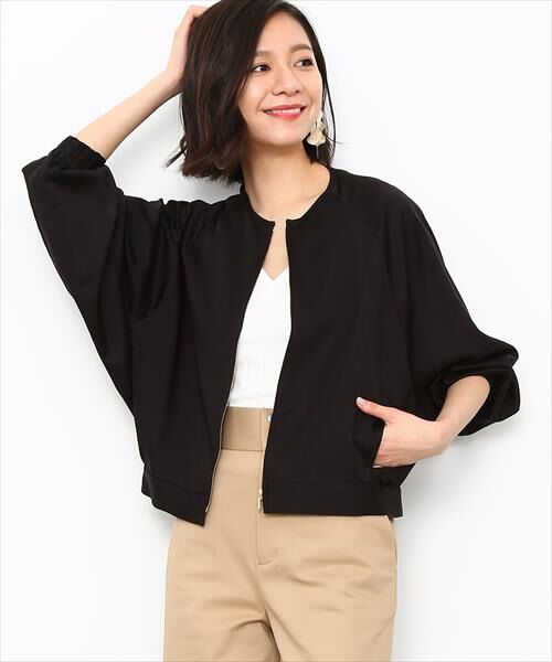 セール ドルマンサテンブルゾン ブルゾン Adam Et Rope アダム エ ロペ ファッション通販 タカシマヤファッションスクエア