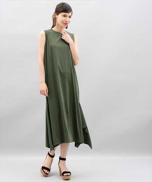 セール ハンカチーフヘムタンクワンピース ミニ丈 ひざ丈ワンピース Adam Et Rope アダム エ ロペ ファッション通販 タカシマヤファッションスクエア
