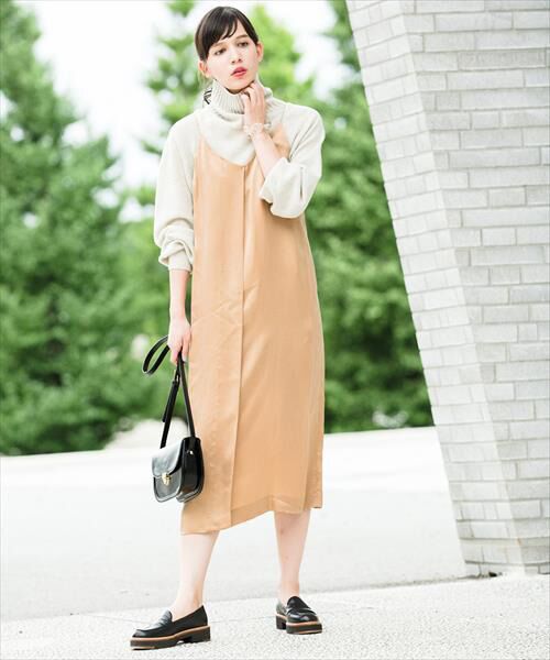 セール キュプララップスリップドレス ロング マキシ丈ワンピース Adam Et Rope アダム エ ロペ ファッション通販 タカシマヤファッションスクエア